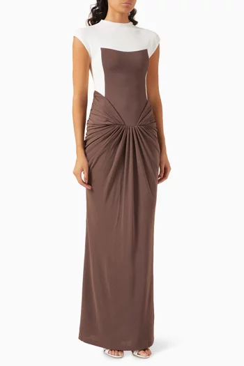 Nadine Maxi Dress in Interlock Knit