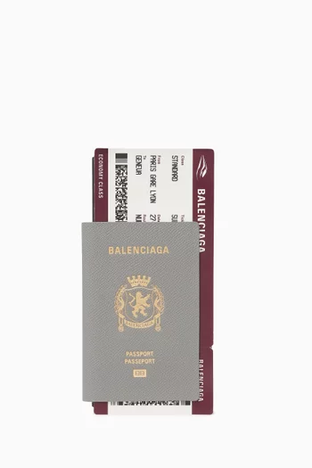 Passport Long Wallet 1 Ticket in Leather