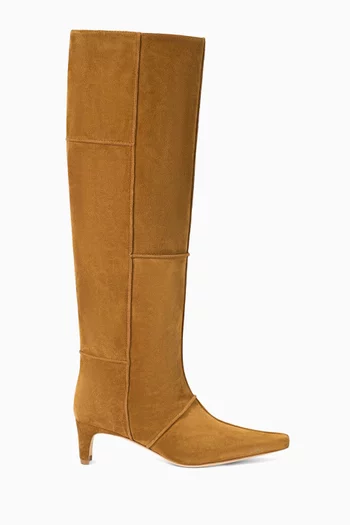 Wally 25 Knee-high Boots in Suede
