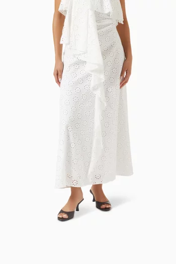 حذاء مفتوح بريجيت بكعب 55 مم جلد