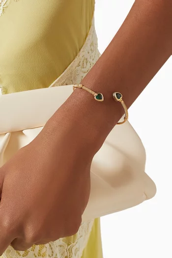 سوار دواليتي امور معدن مطلي بلون ذهبي