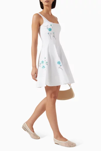 فستان ويلز قصير قطن بوبلين