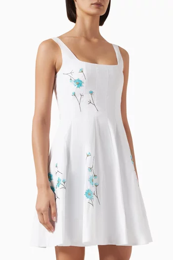 فستان ويلز قصير قطن بوبلين