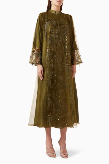 Bead & Sequin-embellished Abaya