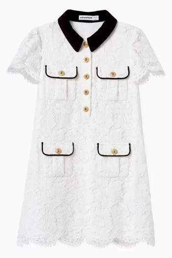 Lace Dress in Cotton-blend
