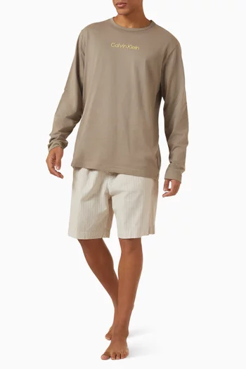 Sleep Shorts in Cotton Poplin