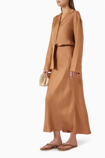 Maxi Skirt in Silk