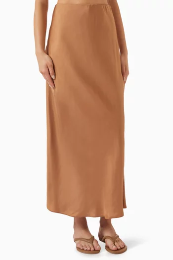 Maxi Skirt in Silk
