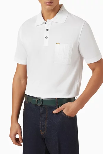 Gancio Reversible Belt in Leather