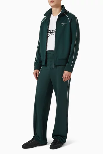 Logo Zip Jacket in Cotton-blend