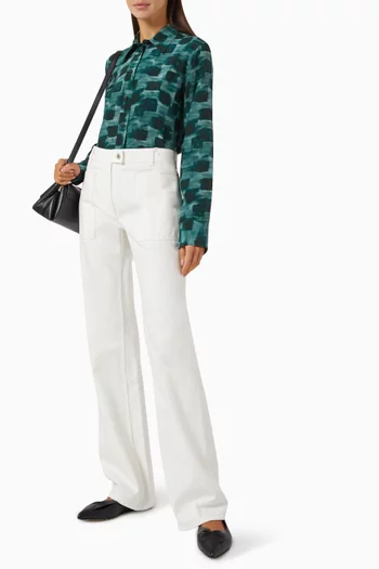 Printed Shirt in Organic Silk