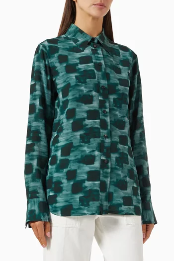 Printed Shirt in Organic Silk