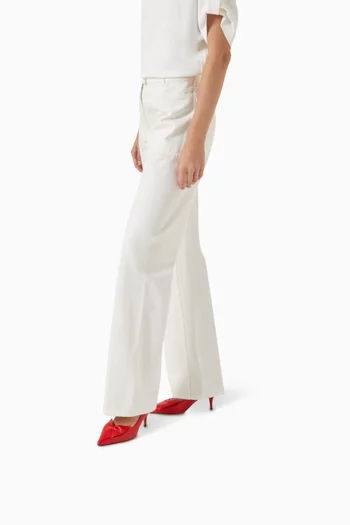 Gwen 70 Bow Pumps in Leather