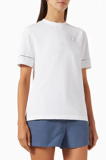 Jour-stitch T-shirt in Cotton