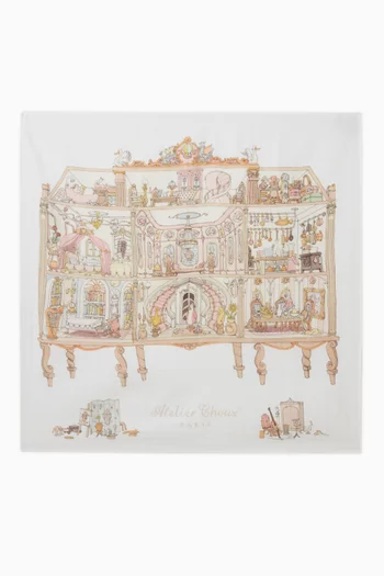 Mansion Carré Blanket in Organic Cotton