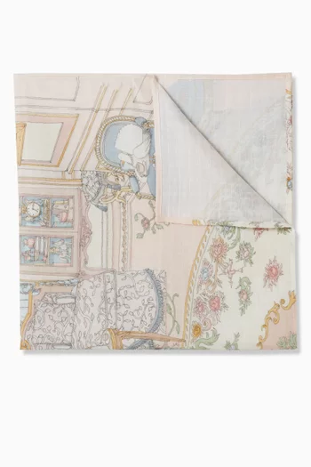 Mansion Carré Blanket in Organic Cotton