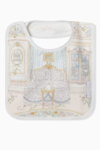 Carousel Printed Bib in Satin