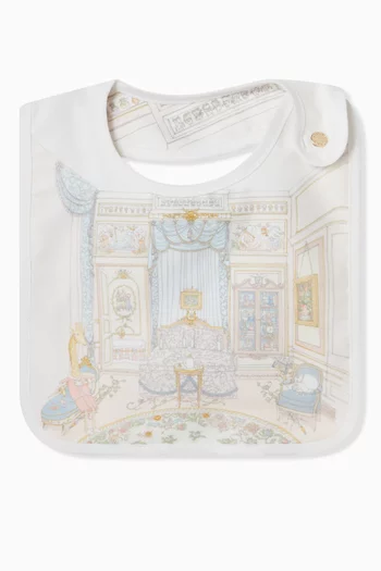 Carousel Printed Bib in Satin