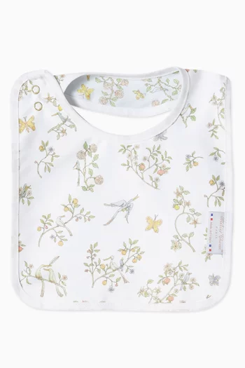 In Bloom Printed Bib in Satin