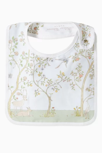 In Bloom Printed Bib in Satin