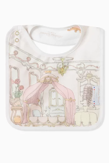 Dollhouse Printed Bib in Satin