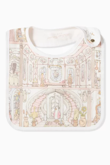 Dollhouse Printed Bib in Satin