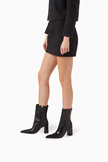 Raffaela 85 Mid-calf Boots in Leather