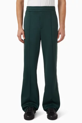 Drawstring Striped Pants in Cotton-blend