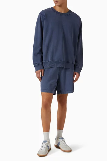 Crewneck Sweater in French Terry Cotton