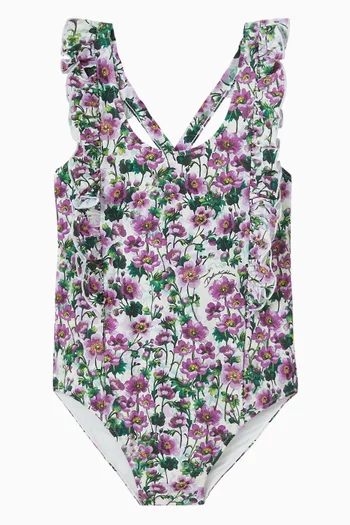Floral Print One-piece Swimsuit