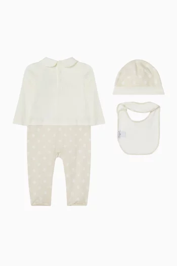 Polka-dot Sleepsuit Set in Cotton