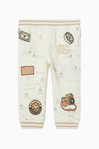 بنطال رياضي بنقشة رسومات