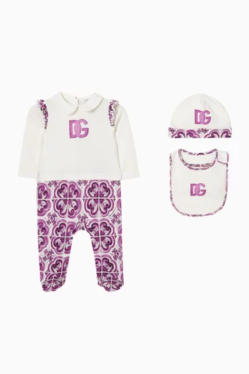 Majolica-print 3-piece Gift Set