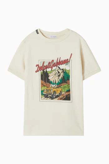 Graphic Logo T-shirt in Cotton