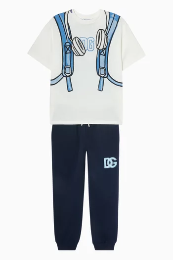 Headphone Backpack T-shirt in Cotton