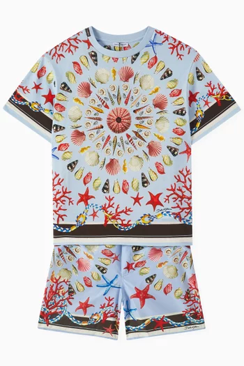Under The Sea Print Swimshorts