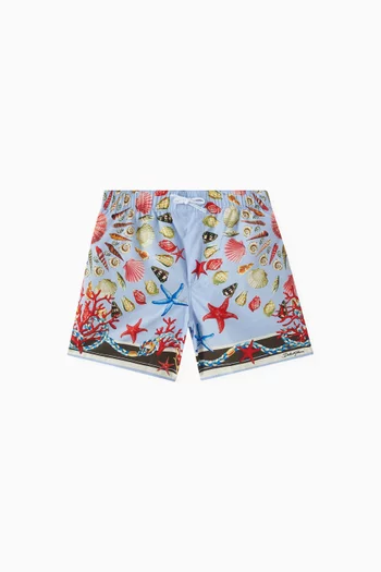 Under The Sea Print Swimshorts