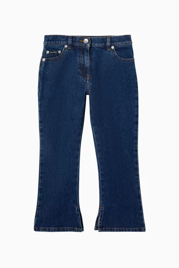 Flared Jeans in Cotton-denim
