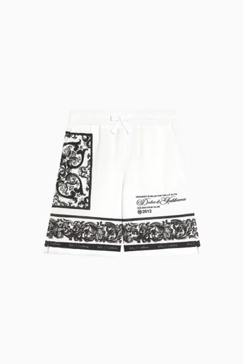 Majolica-print Shorts in Cotton