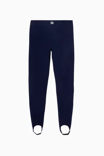 Logo Leggings in Cotton-blend