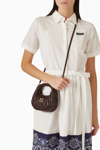 Mini Wander Hobo Bag in Matelassé Nappa Leather