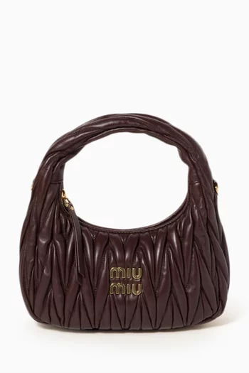 Mini Wander Hobo Bag in Matelassé Nappa Leather