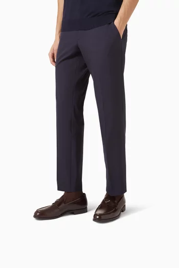 Brushed Loafers in Leather