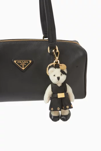 Teddy Bag Charm in Cotton-mohair
