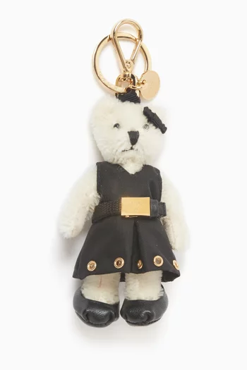 Teddy Bag Charm in Cotton-mohair