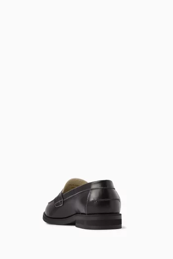 Wilde Dollar Bills Penny Loafers in Leather
