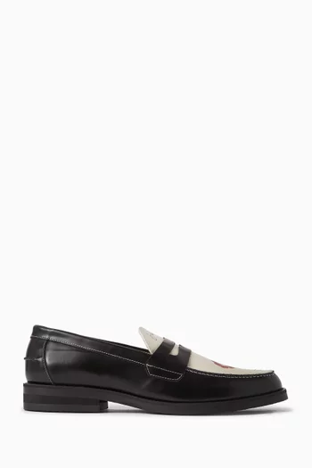 Wilde Kiss Penny Loafers in Leather