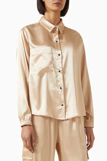 Relaxed-fit Shirt in Satin