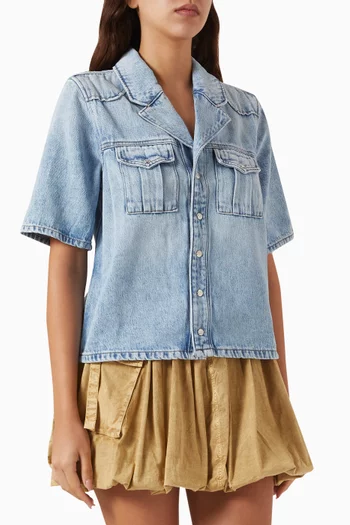 Button-up Shirt in Denim