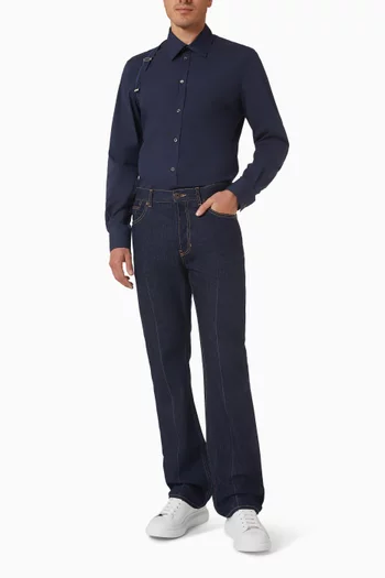 Harness Shirt in Cotton Poplin